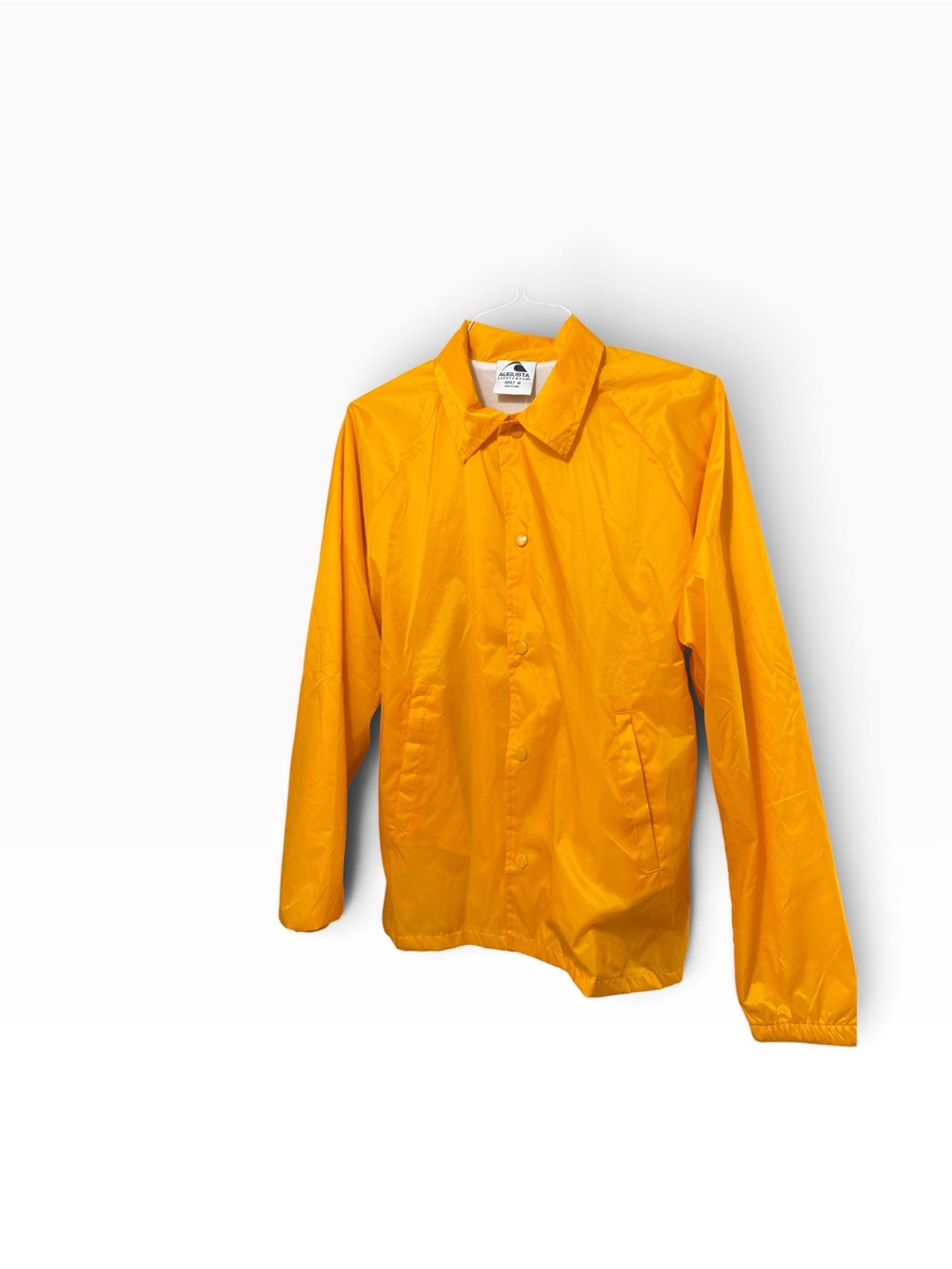 Augusta Sportswear Bright Yellow Windbreaker Coach Jacket